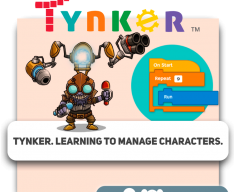 Tynker. Learning to manage characters.  - Programming for children in Baku